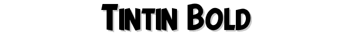 Tintin Bold font